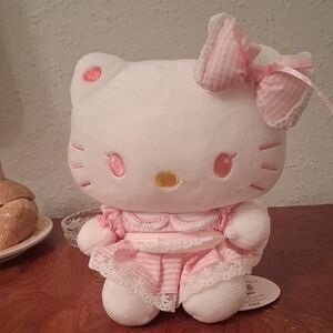 Hello Kitty Plush With Pink Outfit (Licensed)